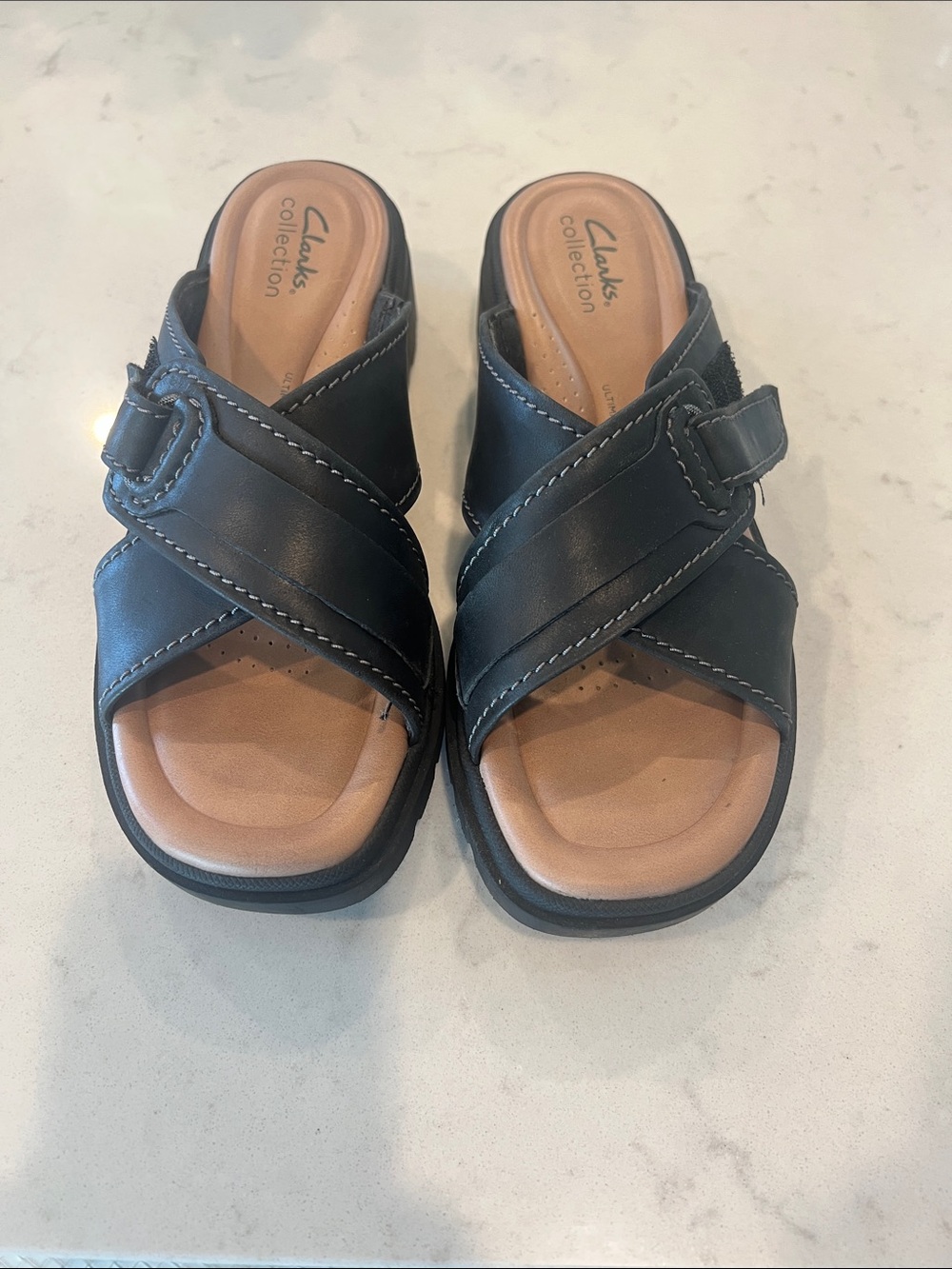 Clark’s Black Leather Sandal